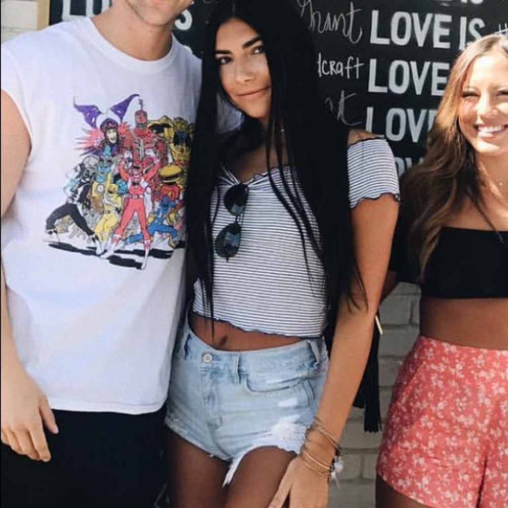 Zara off shoulder crop top